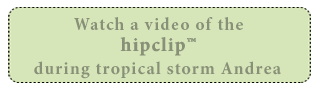 video of hipclip standing up to tropical storm Andrea